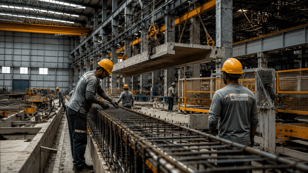 Trabalhador da construção civil em canteiro de obras