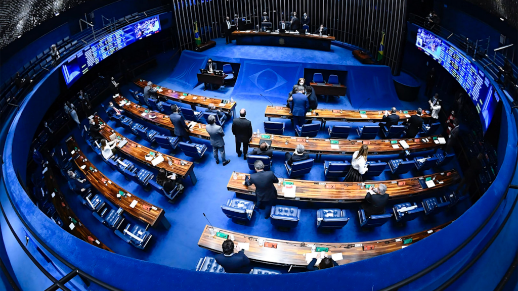 Plenário do Senado Federal durante sessão